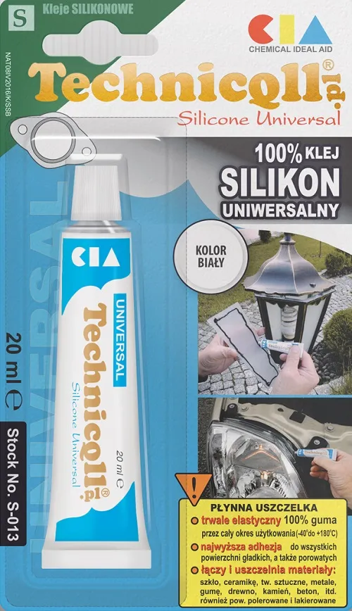 Klej Silikon Uniwersalny 20ml TECHNICQLL - Biały