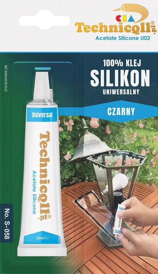 Klej Silikon Uniwersalny 20ml TECHNICQLL - Czarny