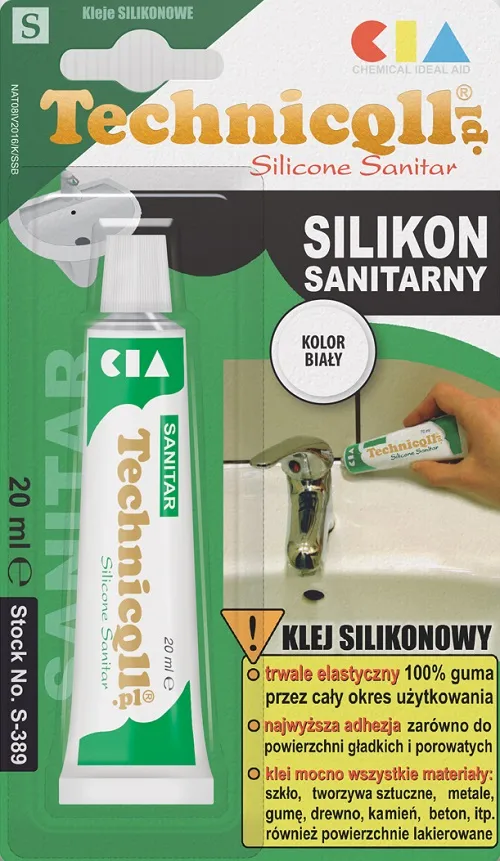 Silikon Sanitarny 20ml TECHNICQLL - Biały
