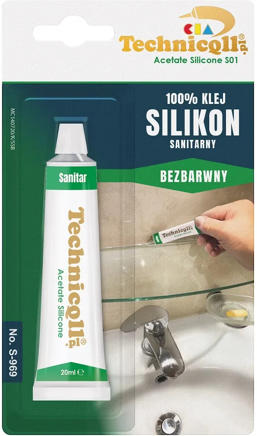 Silikon Sanitarny Bezbarwny 20ml TECHNICQLL