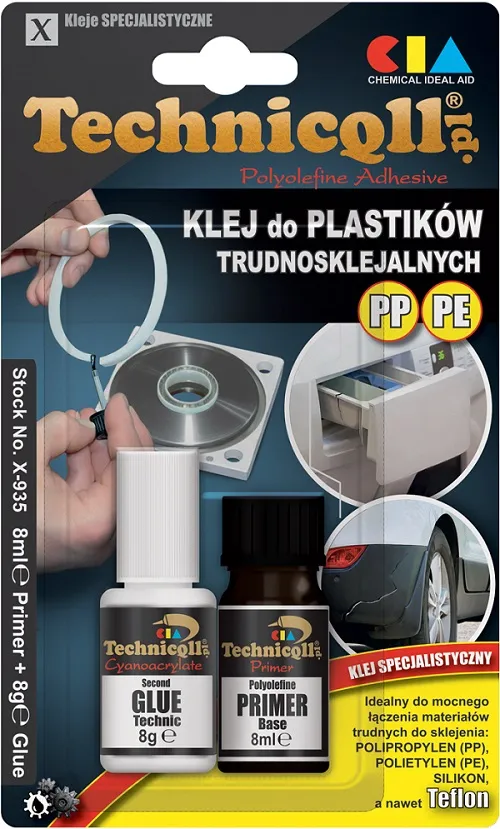Klej Do PP PE Ptfe 8G+8ML TECHNICQLL