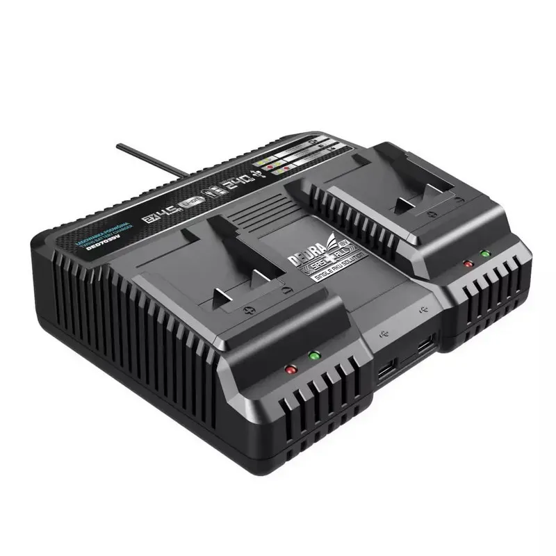 Szybka Ładowarka Podwójna Smart 18V Sas+all DEDRA