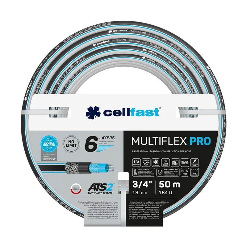 Wąż Ogrodowy Multiflex Ats V 3/4'' 50mb CELL-FAST