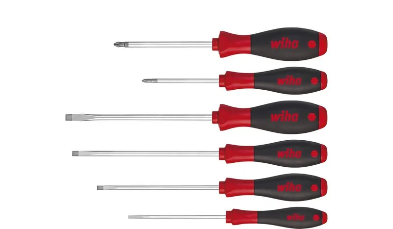 Zestaw Wkrętaków Softfinish Płaskich, Phillips 6 Cz. WIHA