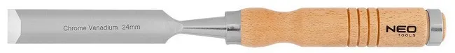 Zestaw Dłut 4 szt. (6,12,18,24MM), Drewniany Uchwyt NEO