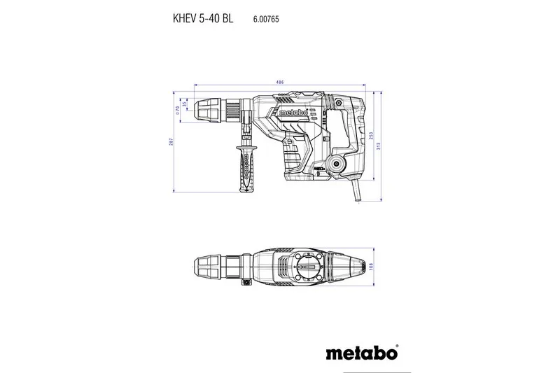Młot Udarowy Obrotowy SDS-MAX Khev 5-40 Bl METABO