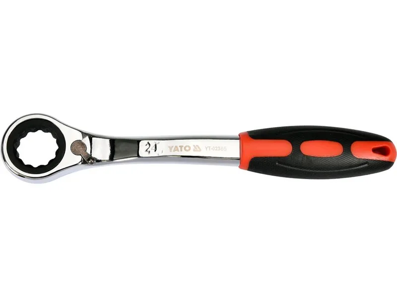 Klucz Oczkowy Odgięty Z Grzechotką 24mm YATO