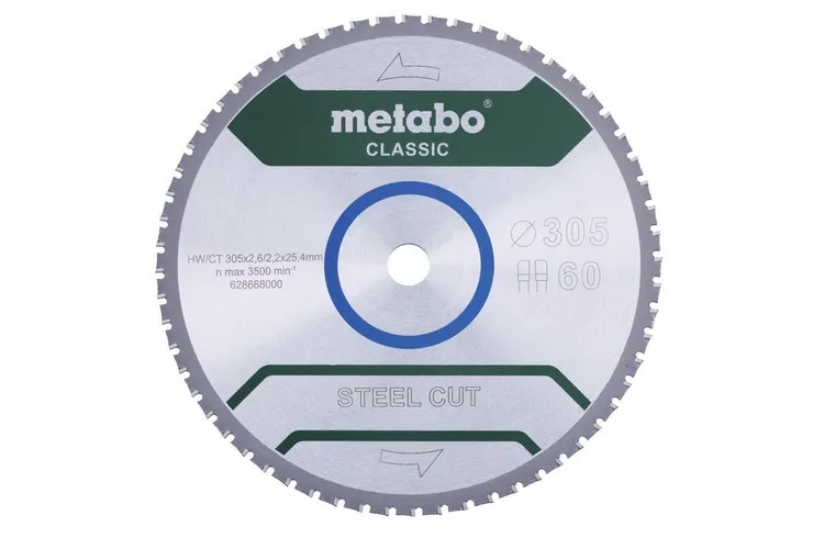 Piła Tarczowa Steel Cut Classic 305*25.4MM Z60 METABO