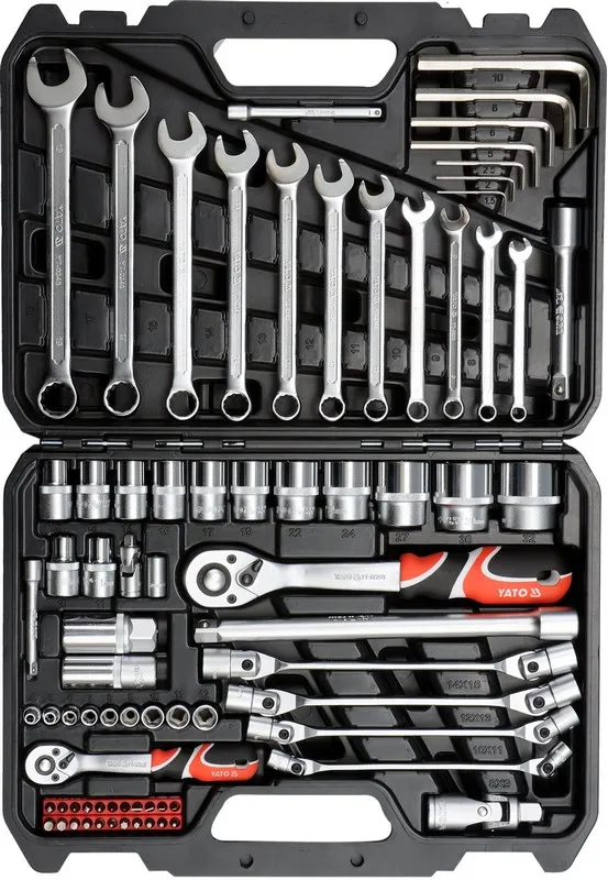 Zestaw Narzędziowy 1/2'' 1/4'' 77 Części L YATO