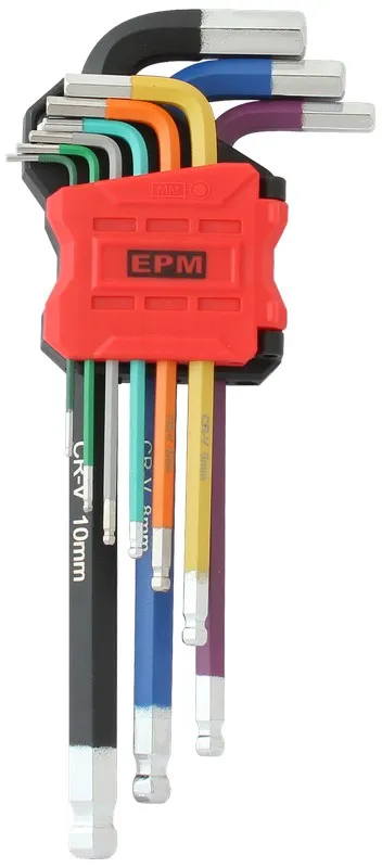 Komplet Kluczy Imbusowych Z Kulką Red Line 9 szt. EPM