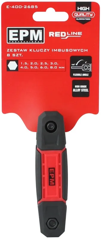 Zestaw Kluczy Imbusowych Red Line 8 szt. EPM