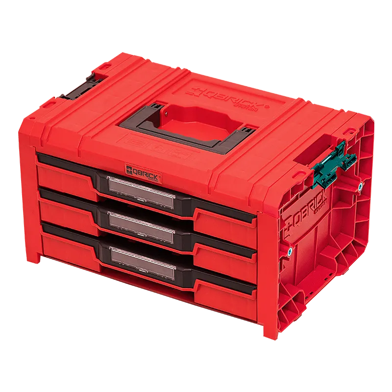 Skrzynka Narzędziowa QBRICK PRO Drawer 3 Toolbox 2.0EXP.RED