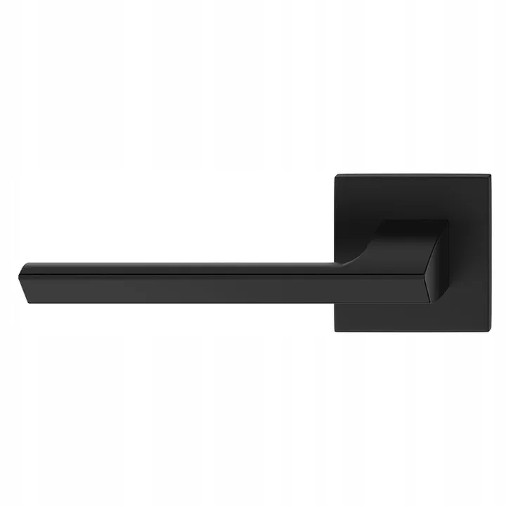 Klamka Quanta Kwadratowy Szyld K, Szylf Fit 6mm - Czarny