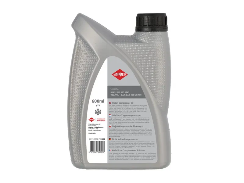 Olej Do Sprężarek Tłokowych 0.6l AIRPRESS