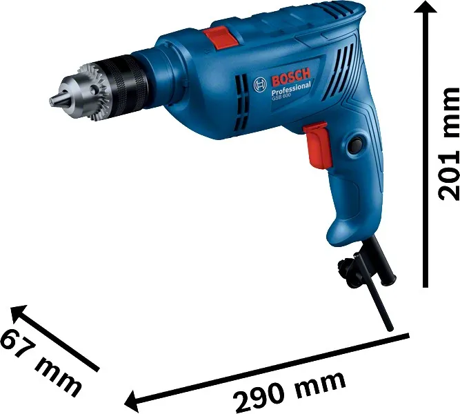 Wiertarka Udarowa Gsb 600 BOSCH