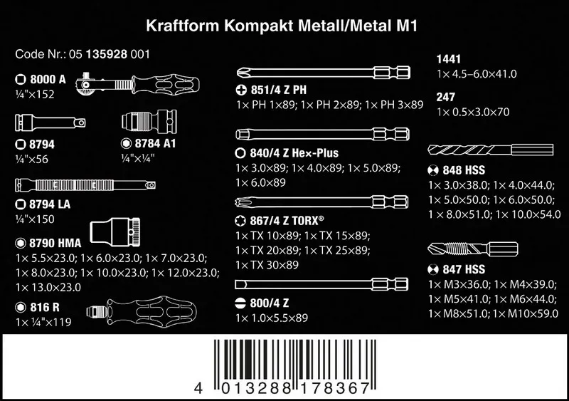 Kraftform Kompakt M 1 Do Metalu, 39 Część WERA
