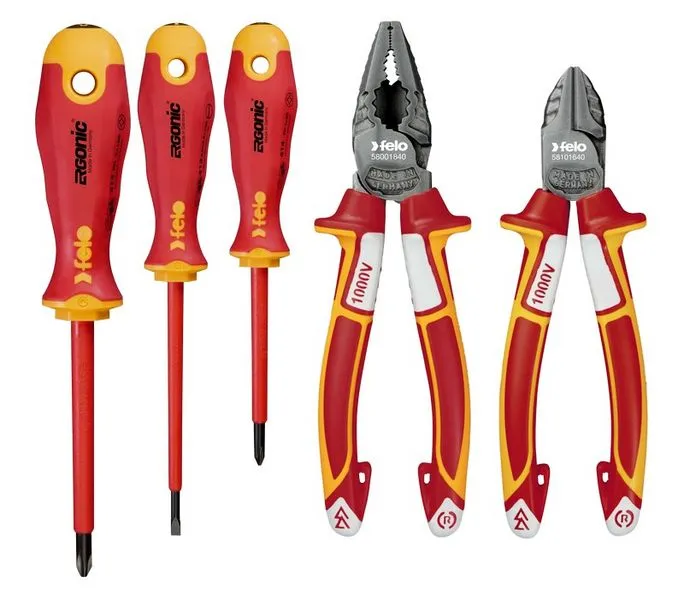 Zestaw 3 Wkrętaków FELO-Ergonic Vde+ 2 Obcinaczki Boczne