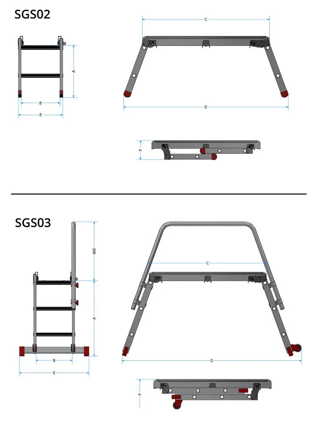 Składana Platforma Robocza SGS2 FARAONE