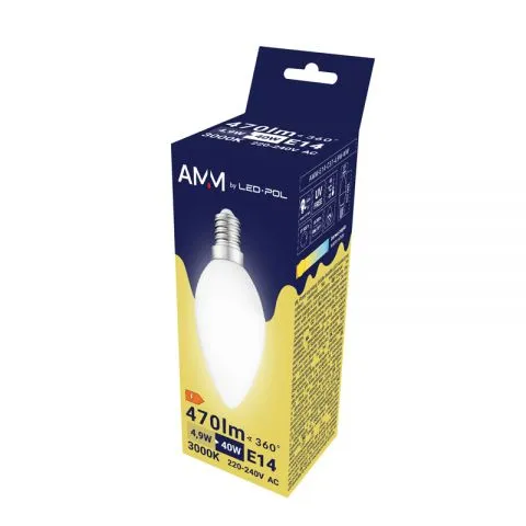 Żarówka E14 LED SMD Ww 4.9W Świecowa Amm