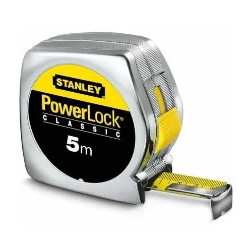 Miara Powerlock, Chromowana Obudowa Plastikowa 5M/19MM [K] STANLEY