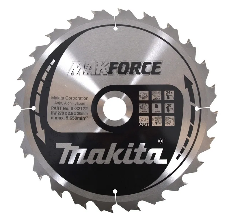 Piła Spiekowa Do Drewna Makforce 270*30 24Z MAKITA