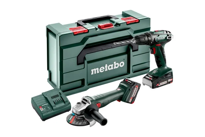 Zestaw Combo 18V BS18+W18 L9-125 1*2.0AH 1*4.0AH METABO