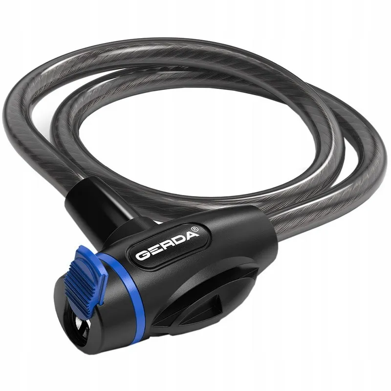 Zapięcie Rowerowe Pętla, Korpus Okrągły, Flex 650/10T GERDA - Czarny