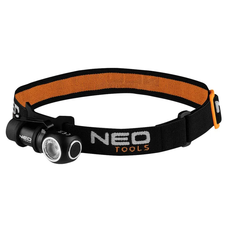 Latarka Czołowa Akumulat. 600 Lm USB Magnetyczne Ładowanie NEO