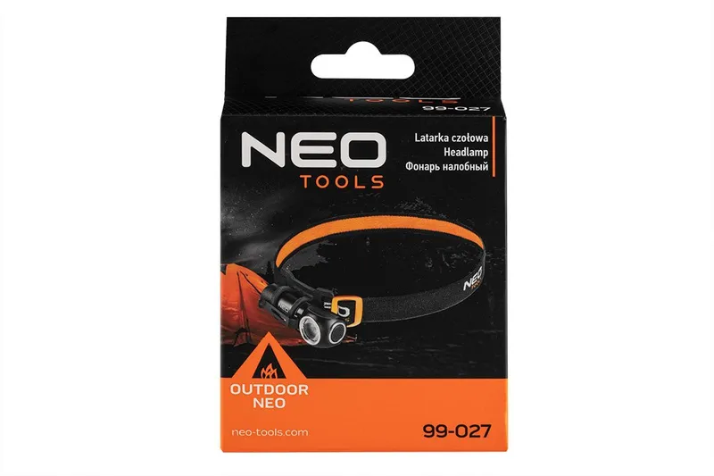 Latarka Czołowa Akumulat. 600 Lm USB Magnetyczne Ładowanie NEO