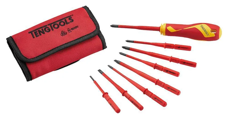 Zestaw Wkrętaków VDE 1000V, 9 el. TENG TOOLS