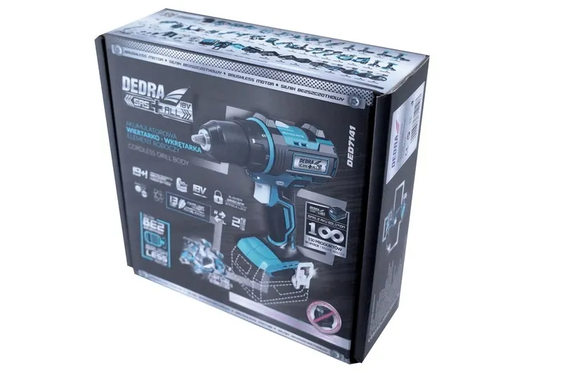 Wkrętarka Bezszczotkowa 13mm 18V Sas+ DEDRA
