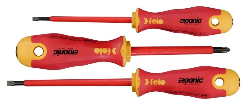 Zestaw 3 Wkrętaków FELO-Ergonic VDE