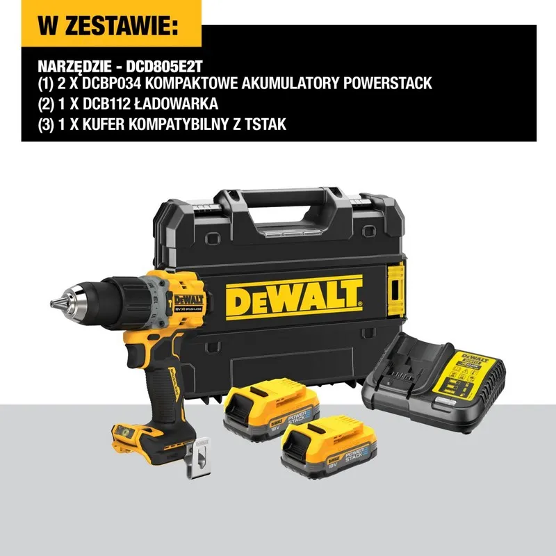 Wiertarko-Wkrętarka Akum. Z Udarem Xr 18V 2*1.7AH DEWALT