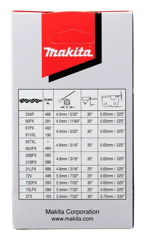 Łańcuch Tnący 25AP 11,5cm 1,3mm 1/4'' Do DUC122 MAKITA