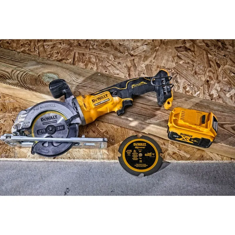 Pilarka Tarczowa Akumulatorowa 115mm Xr 18V 0*AH + Tstak DEWALT