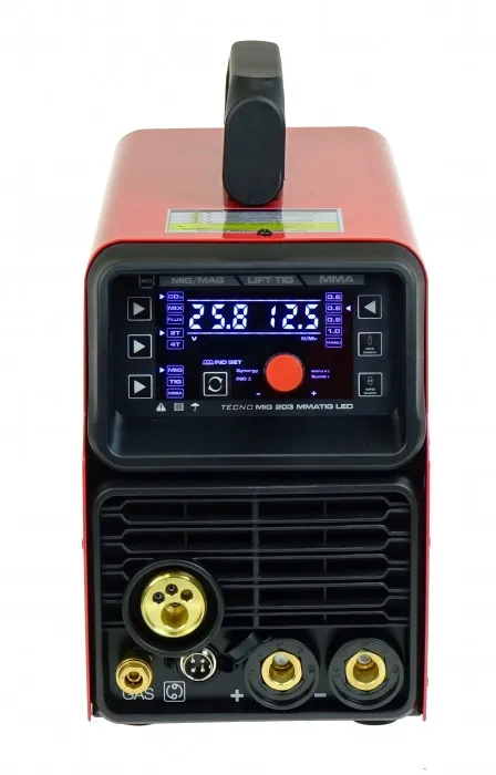 Półautomat Spawalniczy Tecnomig 203 Mig/Tig/Mma Synergic LED