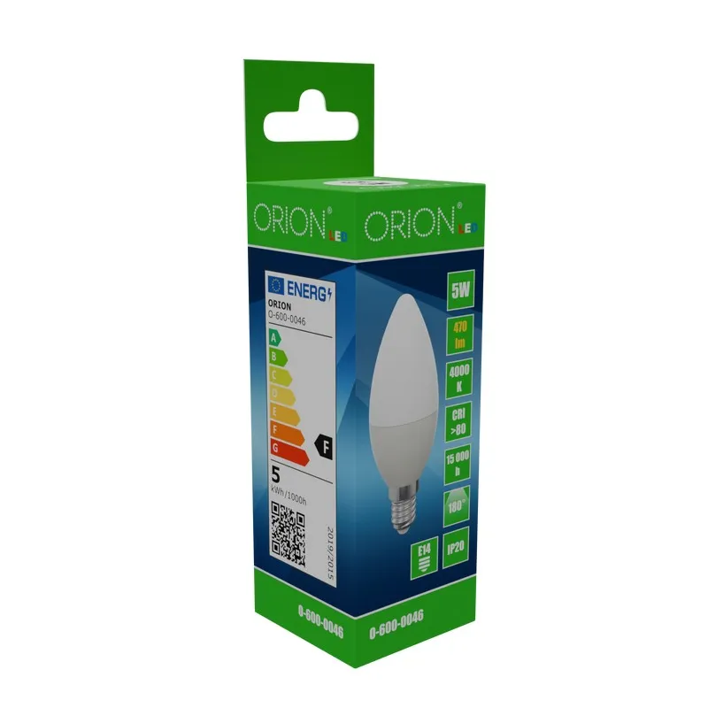 Żarówka LED 5W E14 470LM Świeca ORION