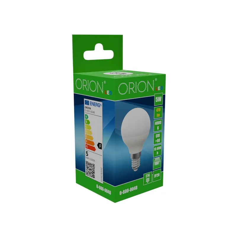 Żarówka LED 5W E14 470LM G45 ORION