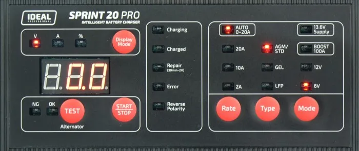 Prostownik Z Rozruchem Sprint Wet/Agm 20 PRO