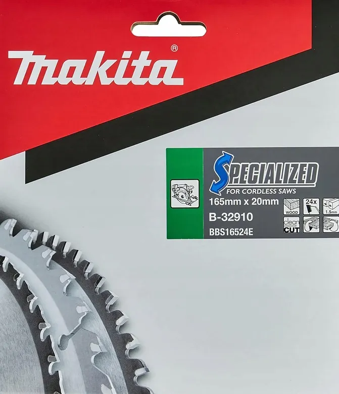 Piła Spiekowa Do Drewna Specjalized 165*20MM 24Z MAKITA