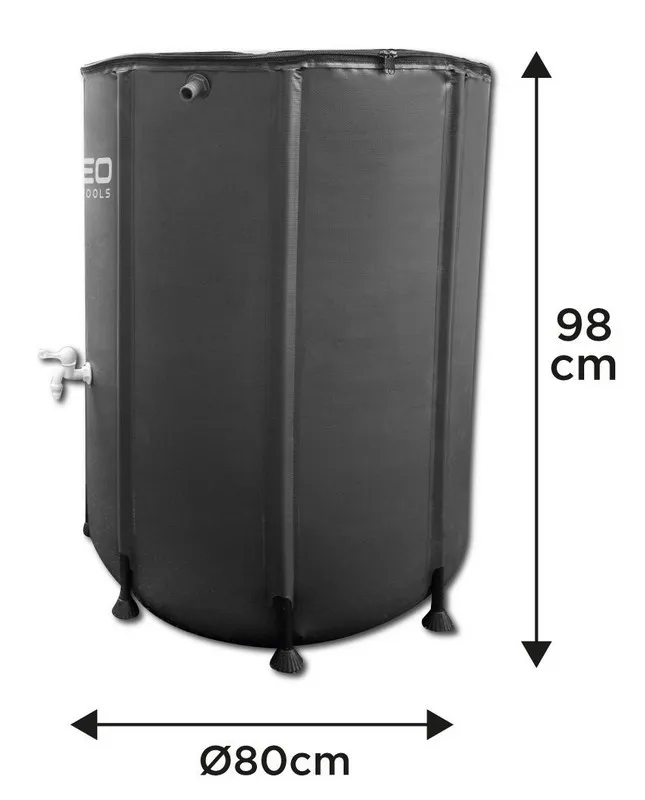 Składany Pojemnik Na Deszczówkę, 500 l, PVC NEO