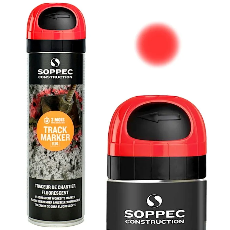 SOPPEC Spray Geodezyjny Track Marker 500ml - Czerwony