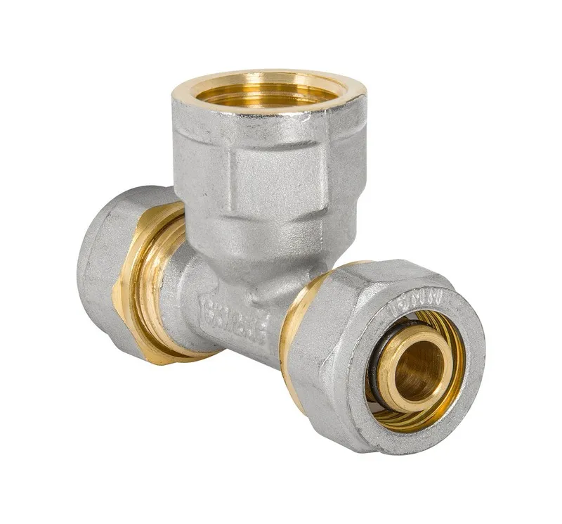 Trójnik Pex-Al-Pex Chrom 1/2-16*16 Dziewczynka DIAMOND