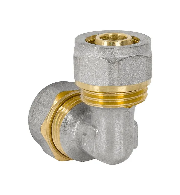 Kolano Pex-Al-Pex Chrom 25*20 Podwójne DIAMOND