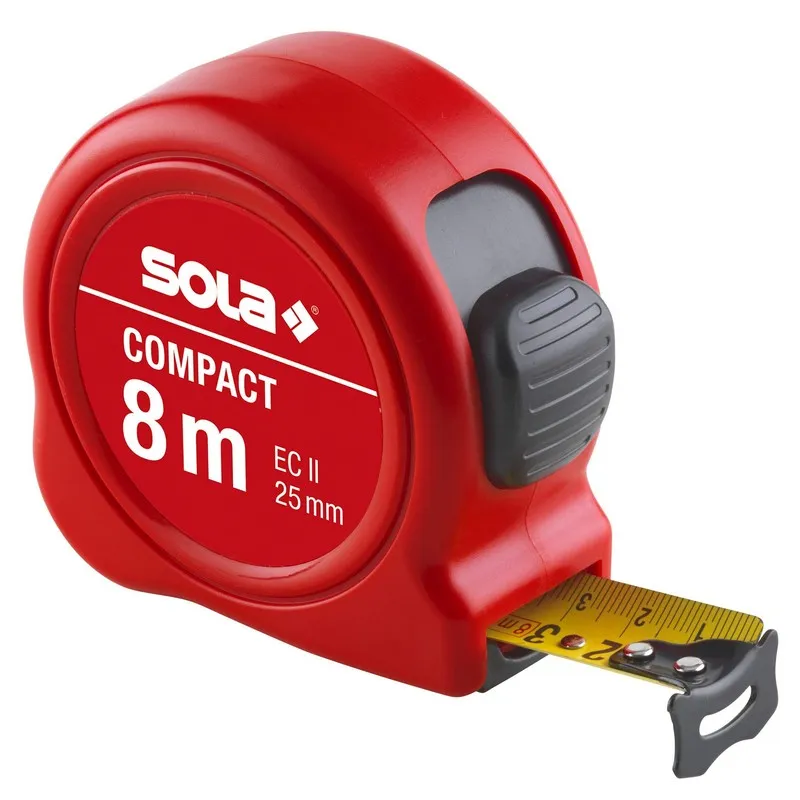 Miara Stalowa Zwijana Compact 25mm 8m SOLA