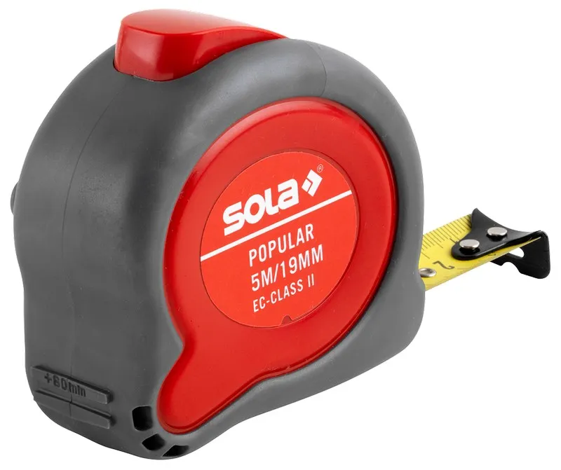 Miara Stalowa Zwijana Popular 19mm 5m SOLA