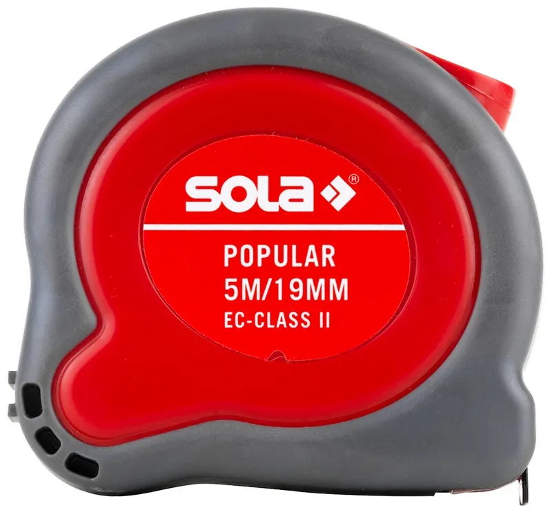 Miara Stalowa Zwijana Popular 19mm 5m SOLA