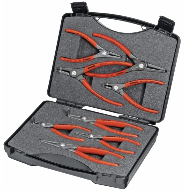 Szczypce Do Pierścieni Osadczych, 8szt., Walizka KNIPEX