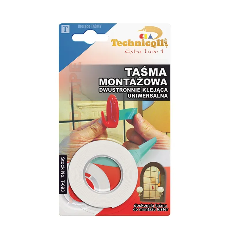 Taśma Montażowa Dwustronna 1.5M/19MM TECHNICQLL