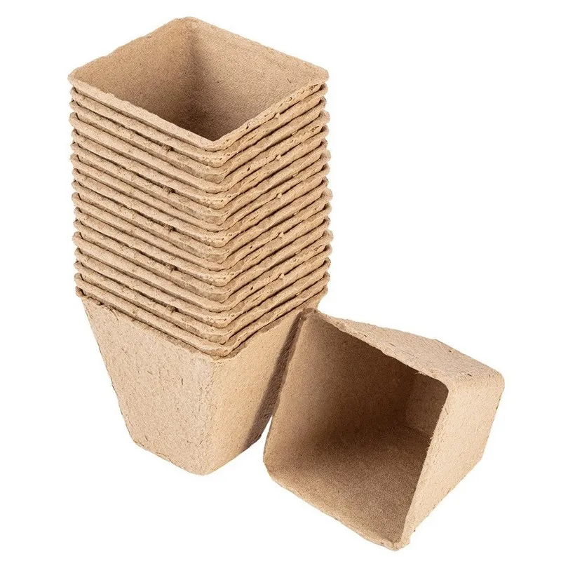 Rozsadniki Torfowe 8*8*7.8 cm, 18 Sztuk VERTO